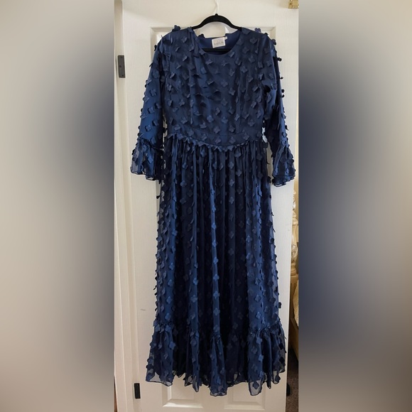 Dainty Jewells Dresses & Skirts - Dainty Jewells Navy Petals in the Wind Dress (long length)